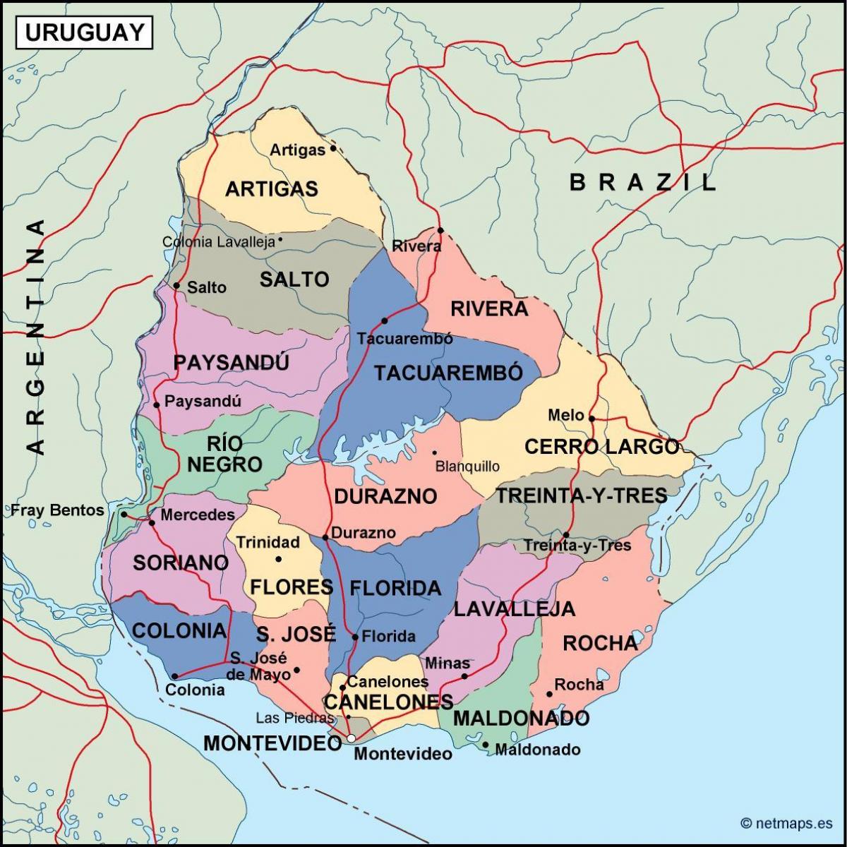 Térkép maldonado Uruguay