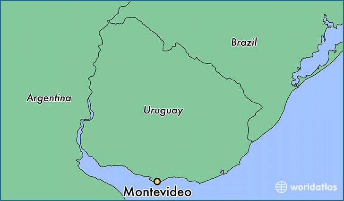 Térkép montevideo Uruguay