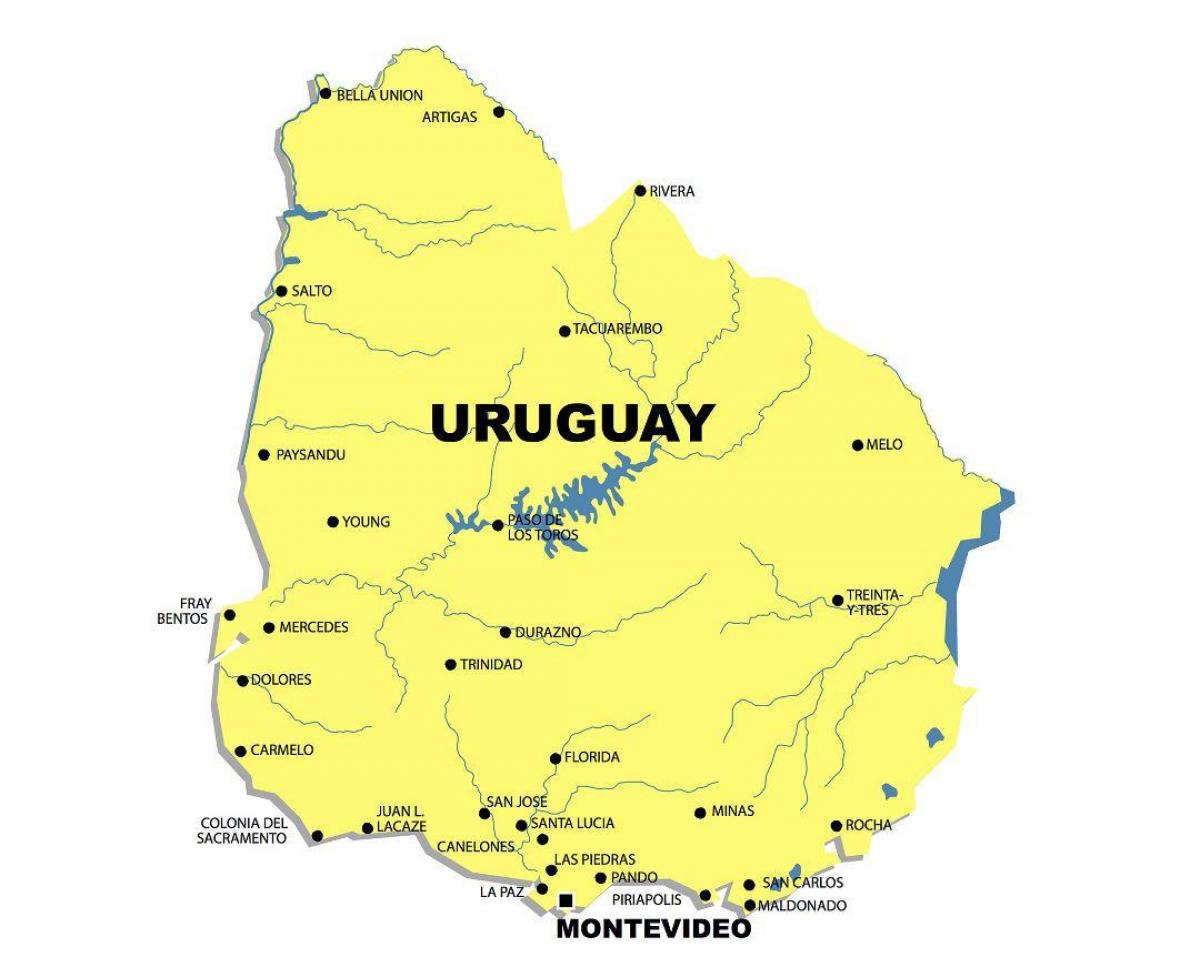 Térkép Uruguay folyó