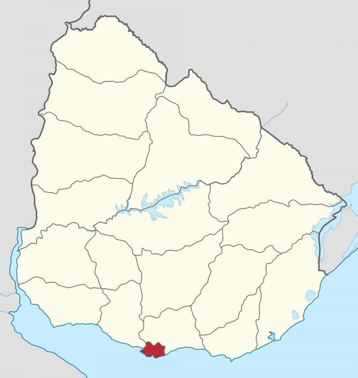 Térkép Uruguay vázlat