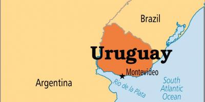 Uruguay tőke térkép