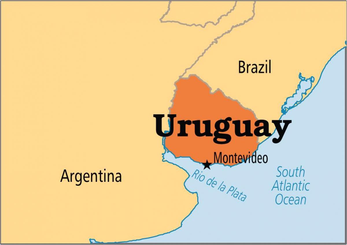 Uruguay tőke térkép
