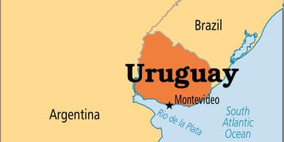 Uruguay tőke térkép