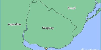 Térkép montevideo Uruguay