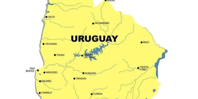 Térkép Uruguay folyó